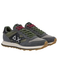 Scarpe Uomo Sun 68 Jaki 2.0 Bicolor Mesh Suede Leather Grigio Scuro