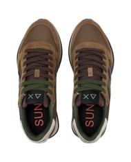 Scarpe Uomo Sun 68 Jaki 2.0 Bicolor Mesh Suede Leather Volpe Brown