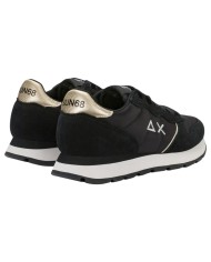 Scarpe Donna Sun 68 Ally Silver Gold Mesh Suede Nero