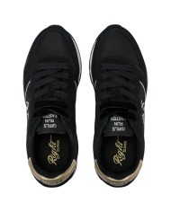 Scarpe Donna Sun 68 Ally Silver Gold Mesh Suede Nero