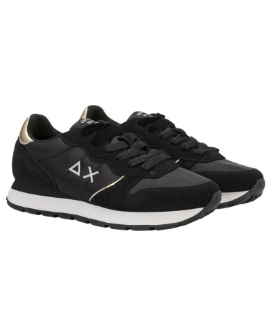 Scarpe Donna Sun 68 Ally Silver Gold Mesh Suede Nero