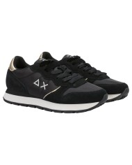 Scarpe Donna Sun 68 Ally Silver Gold Mesh Suede Nero