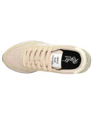 Scarpe Donna Sun 68 Ally Glitter Textile Mesh Suede Beige