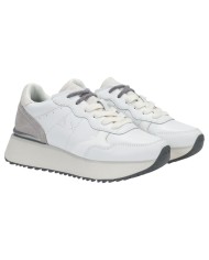 Scarpe Donna Sun 68 Big Ally Leather Suede Bianco