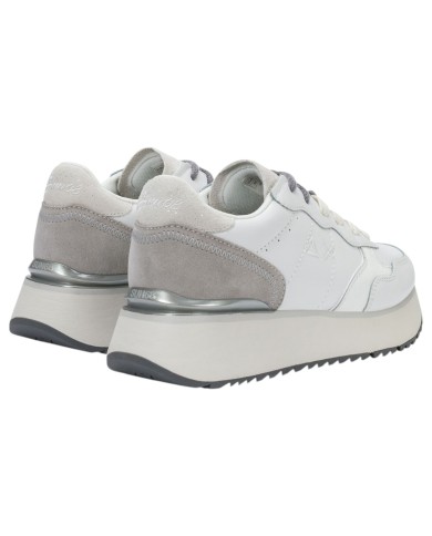 Scarpe Donna Sun 68 Big Ally Leather Suede Bianco