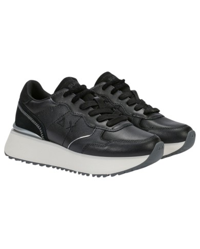 Scarpe Donna Sun 68 Big Ally Leather Suede Nero