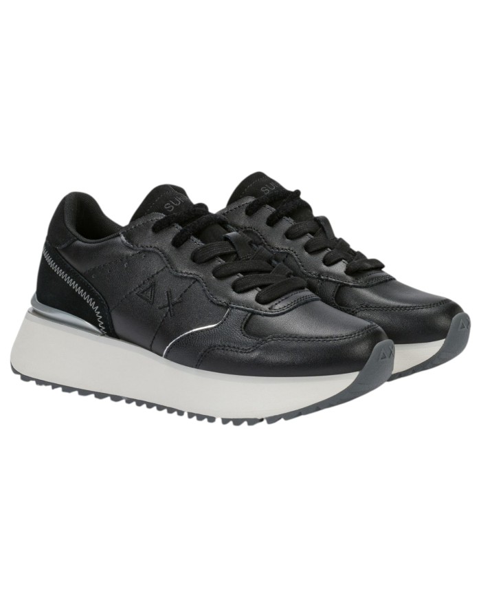 Scarpe Donna Sun 68 Big Ally Leather Suede Nero