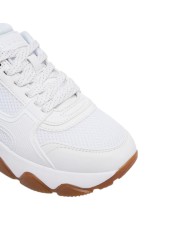 Scarpe Donna Guess Mazzy Mesh Leather White Brown