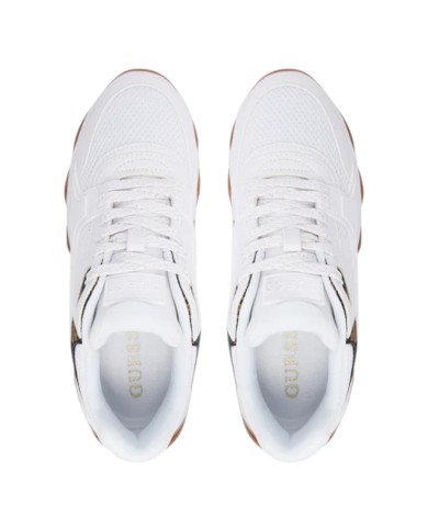 Scarpe Donna Guess Mazzy Mesh Leather White Brown