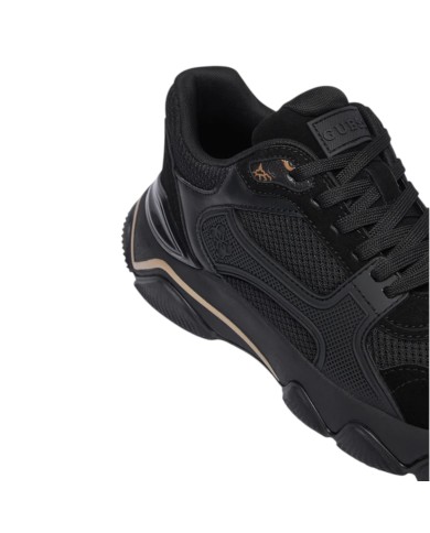 Scarpe Donna Guess Mazzy Mesh Leather Black
