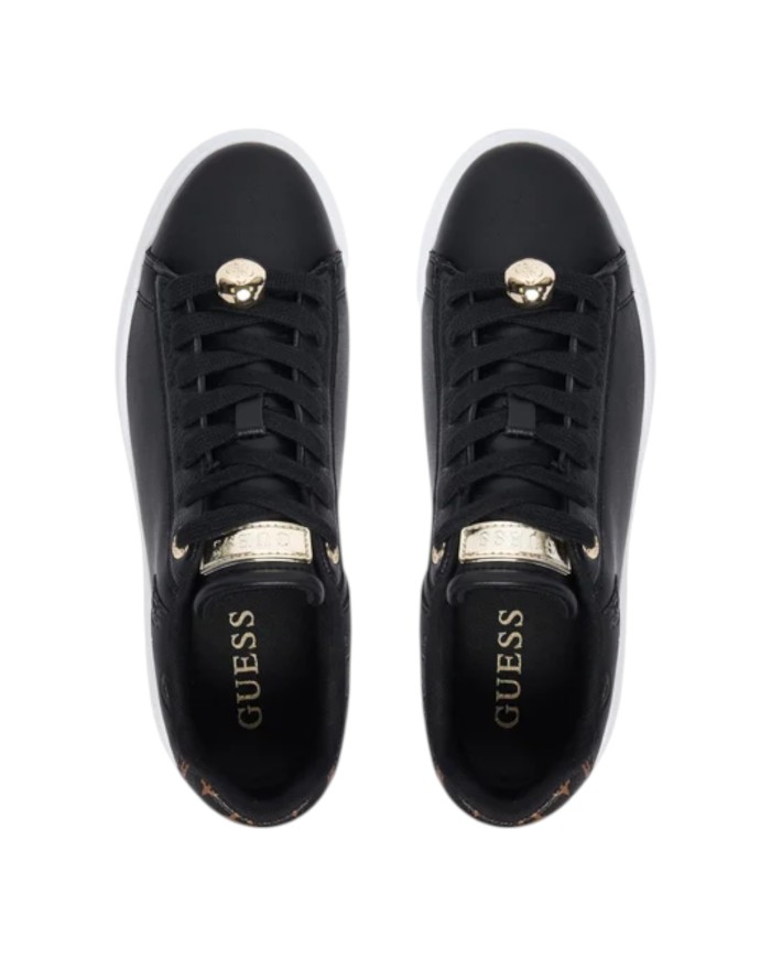 Sneakers Donna Guess Fireup 4 G Logo Peony Leather Black