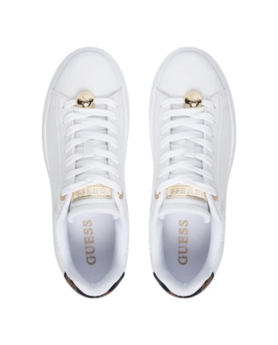 Sneakers Donna Guess Fireup 4 G Logo Peony Leather White