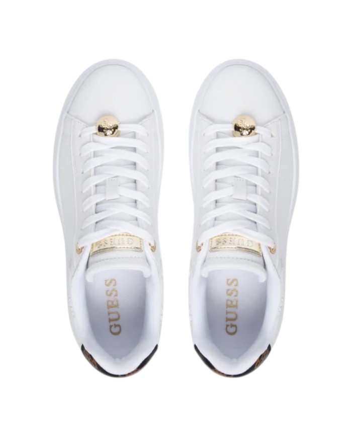 Sneakers Donna Guess Fireup 4 G Logo Peony Leather White
