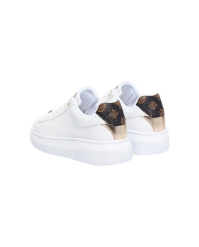 Sneakers Donna Guess Fireup 4 G Logo Peony Leather White