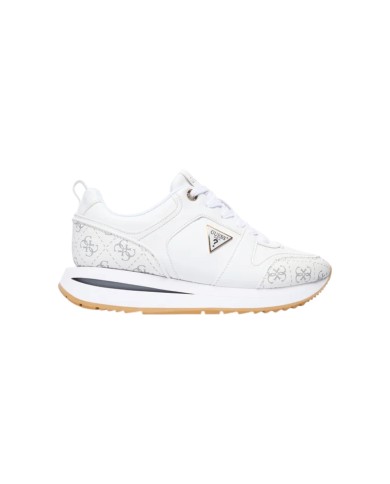 Sneakers Donna Guess Evory 4 G Logo Leather White Grey
