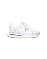 Sneakers Donna Guess Evory 4 G Logo Leather White Grey
