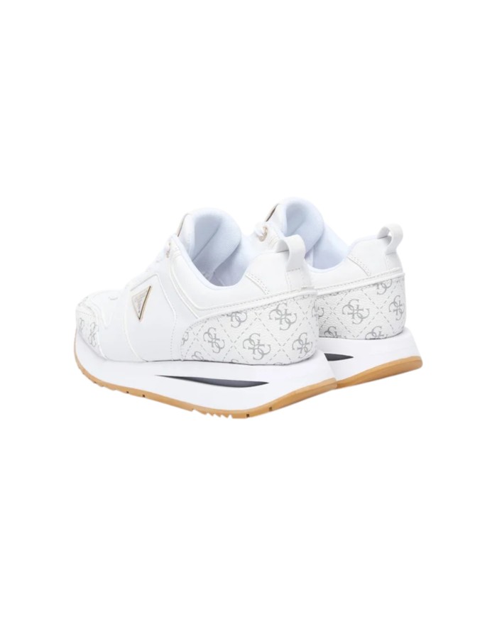 Sneakers Donna Guess Evory 4 G Logo Leather White Grey