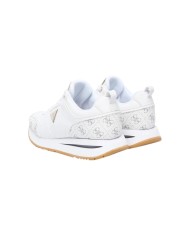 Sneakers Donna Guess Evory 4 G Logo Leather White Grey