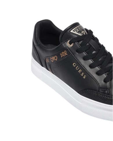 Sneakers Donna Guess Gilax 4 G Logo Peony Leather Black