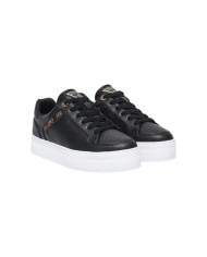Sneakers Donna Guess Gilax 4 G Logo Peony Leather Black