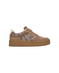 Sneakers Donna Guess Miram 16 4 G Logo Mesh Suede Taupe Beige