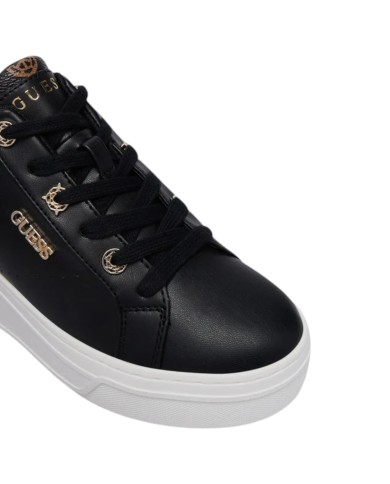 Sneakers Donna Guess Roazy Con Zeppa Leather Black