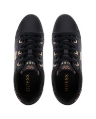 Sneakers Donna Guess Roazy Con Zeppa Leather Black