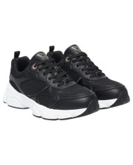 Sneakers Donna Guess Indye 4 G Logo Mesh Leather Black
