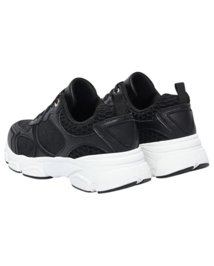 Sneakers Donna Guess Indye 4 G Logo Mesh Leather Black