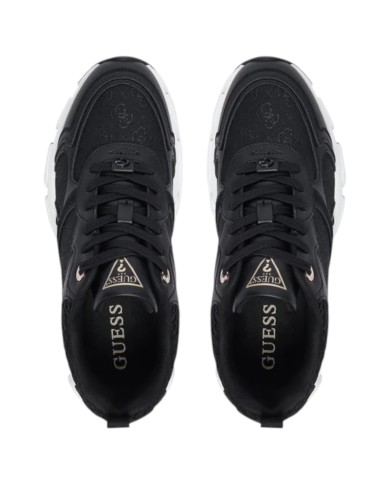 Sneakers Donna Guess Indye 4 G Logo Mesh Leather Black