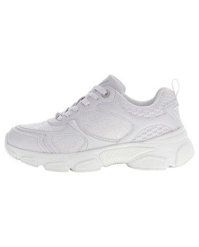 Sneakers Donna Guess Indye 4 G Logo Mesh Leather White