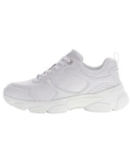 Sneakers Donna Guess Indye 4 G Logo Mesh Leather White