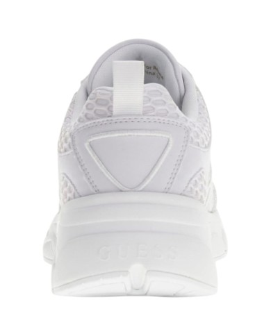 Sneakers Donna Guess Indye 4 G Logo Mesh Leather White