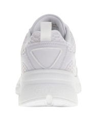 Sneakers Donna Guess Indye 4 G Logo Mesh Leather White
