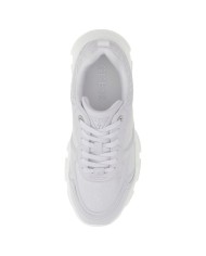 Sneakers Donna Guess Indye 4 G Logo Mesh Leather White
