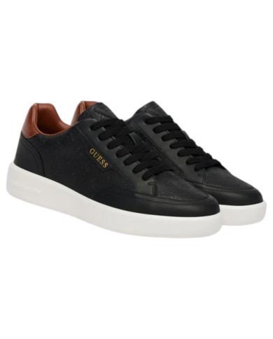 Sneakers Guess Uomo Yujen 4G Logo Leather Black