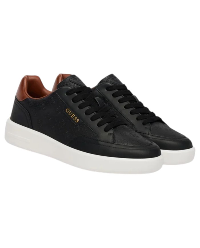 Sneakers Guess Uomo Yujen 4G Logo Leather Black