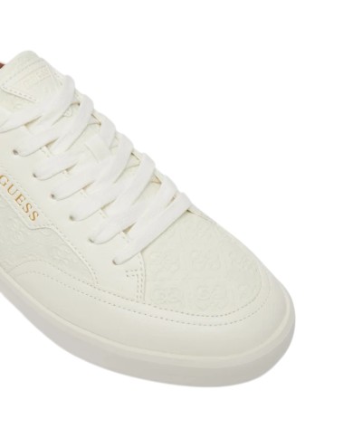 Sneakers Guess Uomo Yujen 4G Logo Leather White