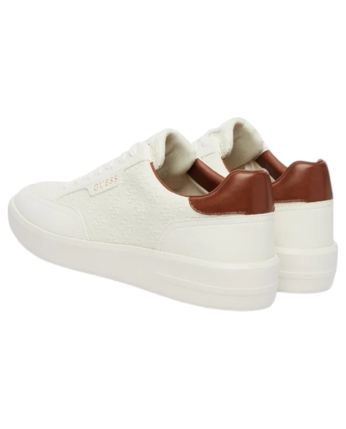 Sneakers Guess Uomo Yujen 4G Logo Leather White