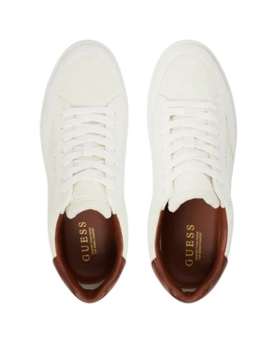 Sneakers Guess Uomo Yujen 4G Logo Leather White