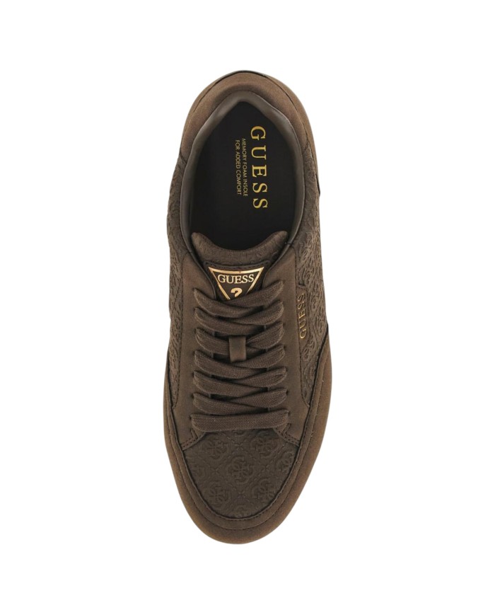 Sneakers Guess Uomo Yujen 4G Logo Suede Grey