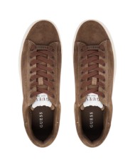 Sneakers Guess Uomo Elba Guess Logo Suede Brown