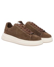 Sneakers Guess Uomo Elba Guess Logo Suede Brown