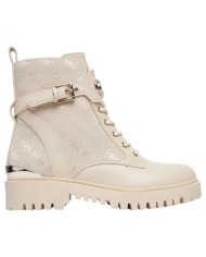 Anfibio Guess Donna Olanna 2 4 G Logo Nylon Leather Beige