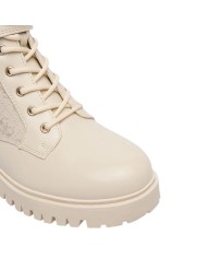 Anfibio Guess Donna Olanna 2 4 G Logo Nylon Leather Beige