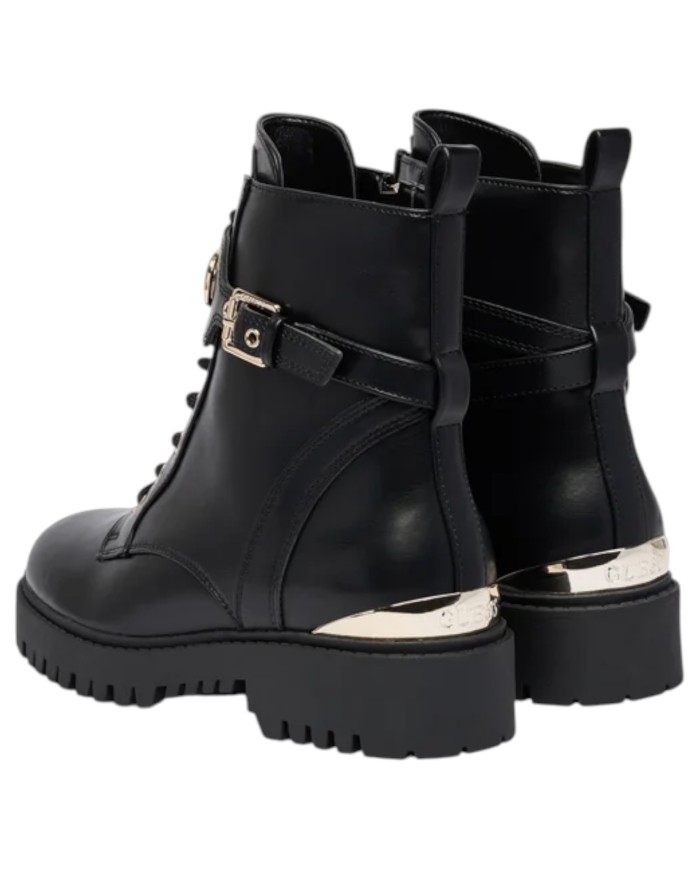 Anfibio Guess Donna Olanna G Logo Leather Black
