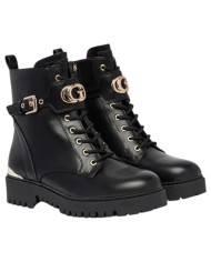 Anfibio Guess Donna Olanna G Logo Leather Black