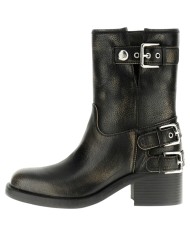 Stivaletto Guess Donna Matley 2 Con Tacco Leather Black Taupe