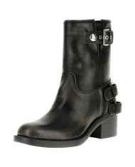 Stivaletto Guess Donna Matley 2 Con Tacco Leather Black Taupe