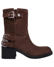 Stivaletto Guess Donna Matley Con Tacco Suede Brown